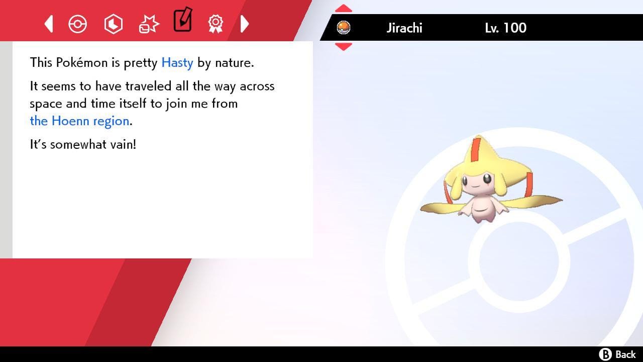 Shiny JIRACHI Pokemon Sword Shield 6IV Competitive Battle Ready - Pokémon Sword & Shield digital Pokémon trade image 4