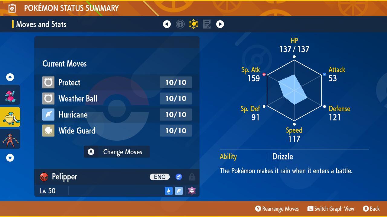 Pokemon Scarlet and Violet Shiny 6IV Event Patrick Connors Pelipper 6IV - Pokémon Scarlet & Violet digital Pokémon trade