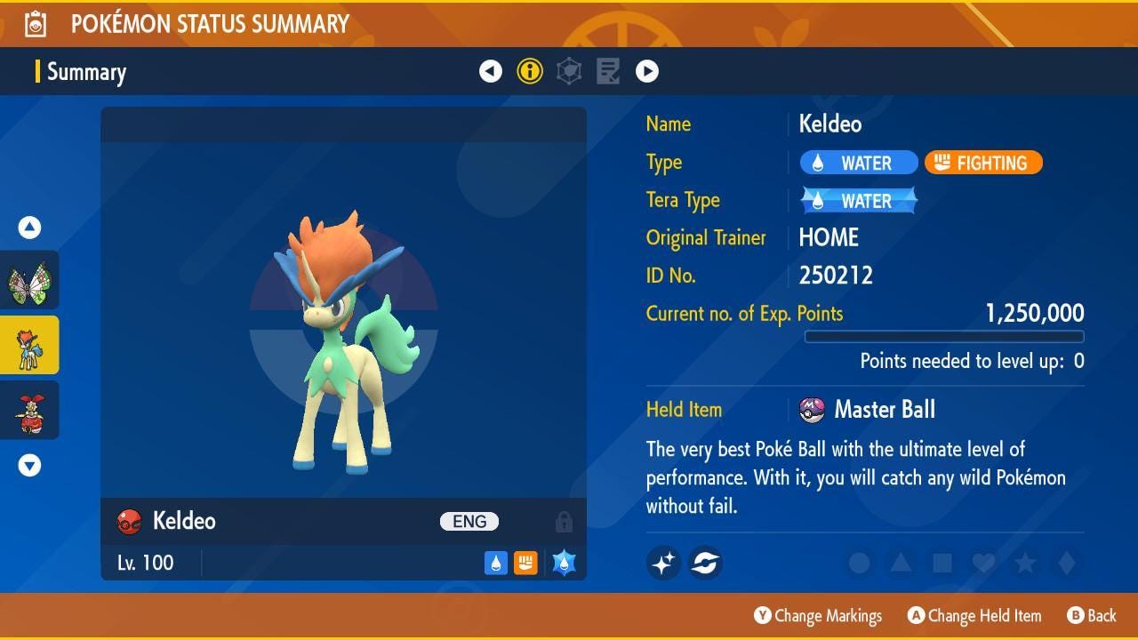 Shiny 6IV Keldeo HOME Event Switch 2 Scarlet Violet Pokémon Battle Ready Free - Pokémon Scarlet & Violet digital Pokémon