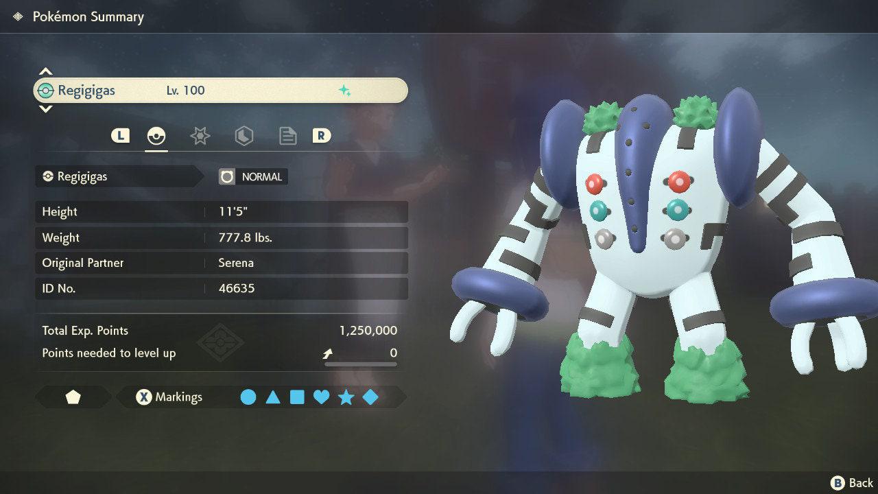 Shiny REGIGIGAS Pokemon Legends Arceus 6IV Competitive Battle Ready - Pokémon Legends: Arceus digital Pokémon trade image 3