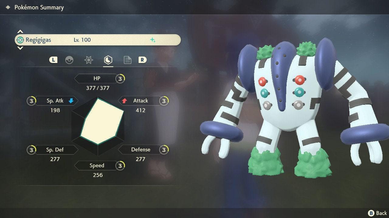 Shiny REGIGIGAS Pokemon Legends Arceus 6IV Competitive Battle Ready - Pokémon Legends: Arceus digital Pokémon trade image 4