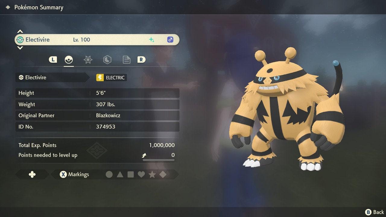 Shiny ELECTIVIRE Pokemon Legends Arceus 6IV Competitive Battle Ready – image 3