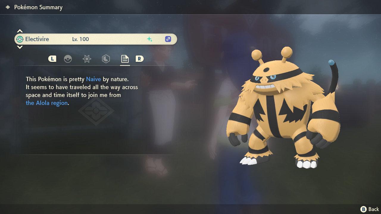 Shiny ELECTIVIRE Pokemon Legends Arceus 6IV Competitive Battle Ready - Pokémon Legends: Arceus digital Pokémon trade image 4