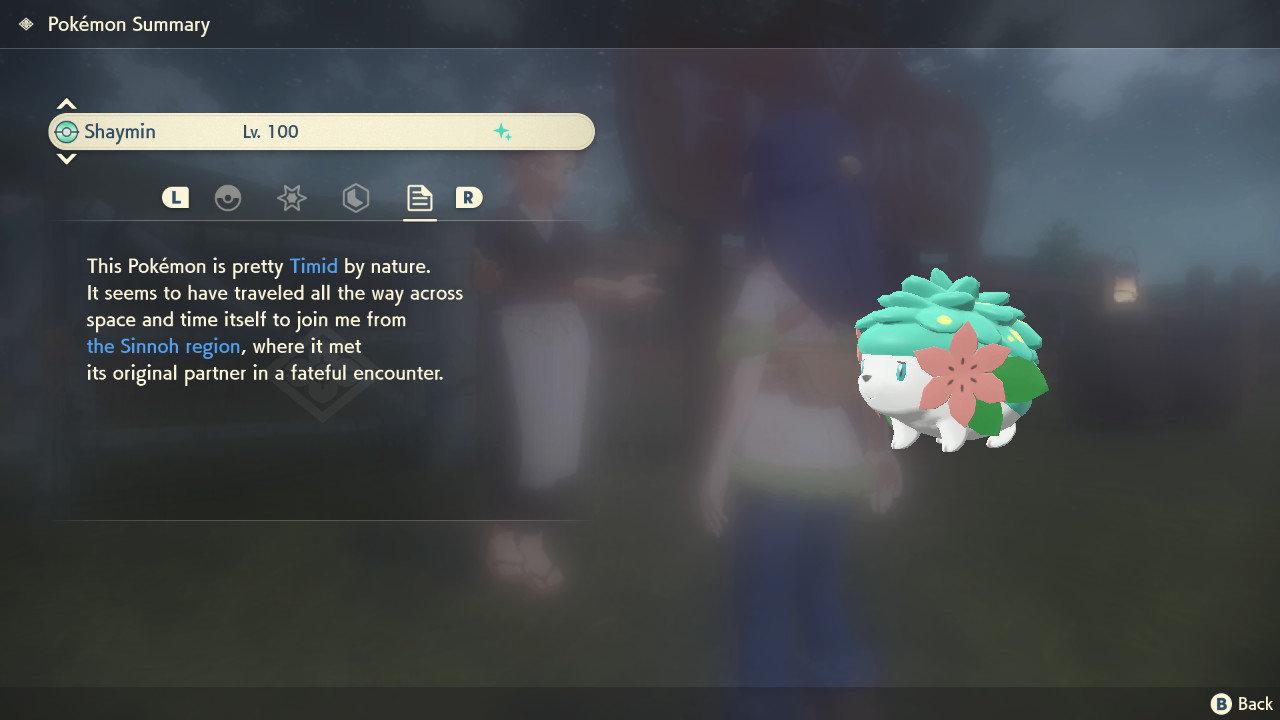 Shiny Shaymin Pokemon Legends Arceus 6IV Competitive Battle Ready - Pokémon Scarlet & Violet digital Pokémon trade image 3