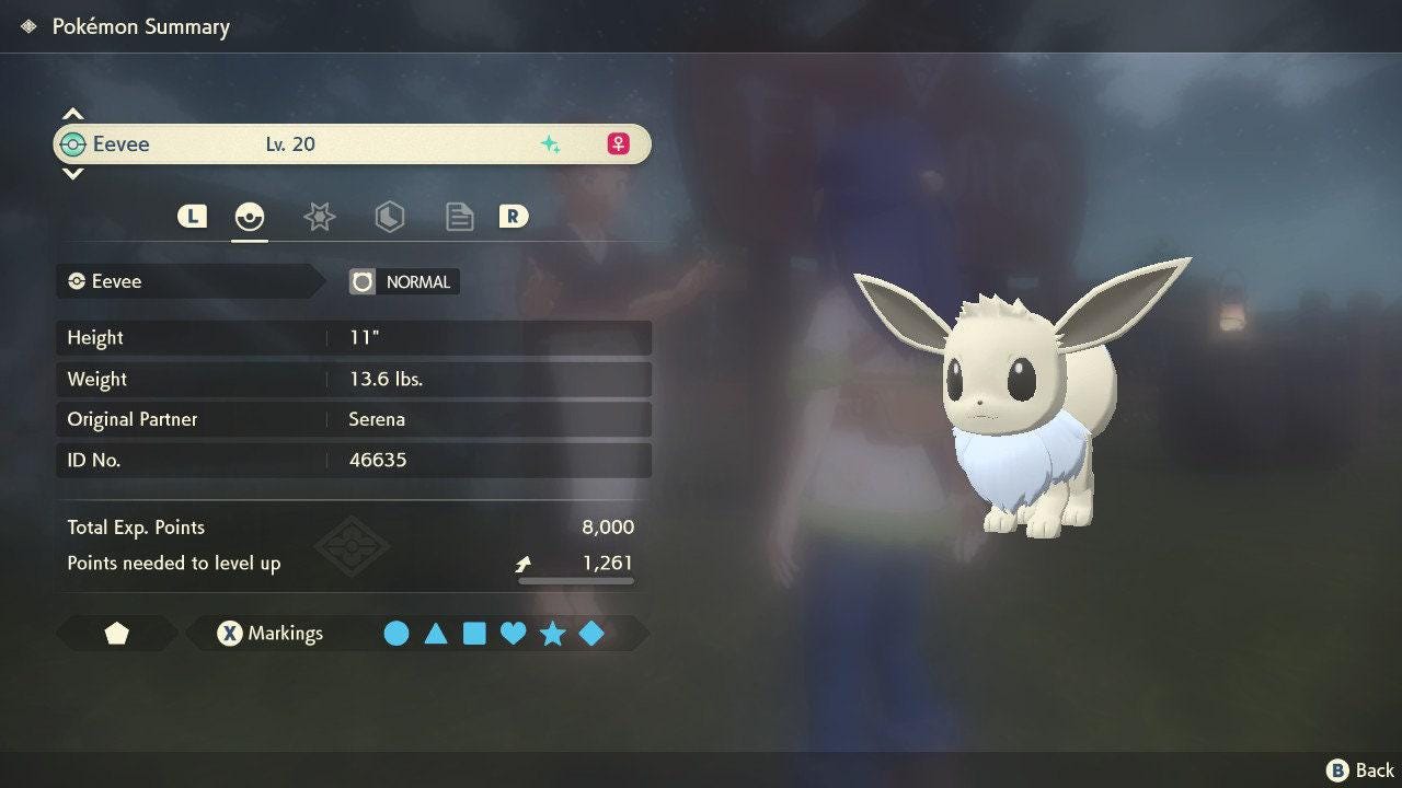 Shiny EEVEE Pokemon Legends Arceus 6IV Competitive Battle Ready - Pokémon Legends: Arceus digital Pokémon trade image 2