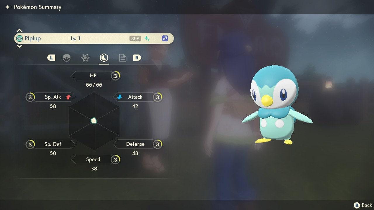 Shiny PIPLUP Pokemon Legends Arceus 6IV Competitive Battle Ready - Pokémon Legends: Arceus digital Pokémon trade image 4