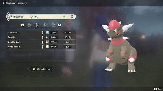 Shiny RAMPARDOS Pokemon Legends Arceus 6IV Competitive Battle Ready