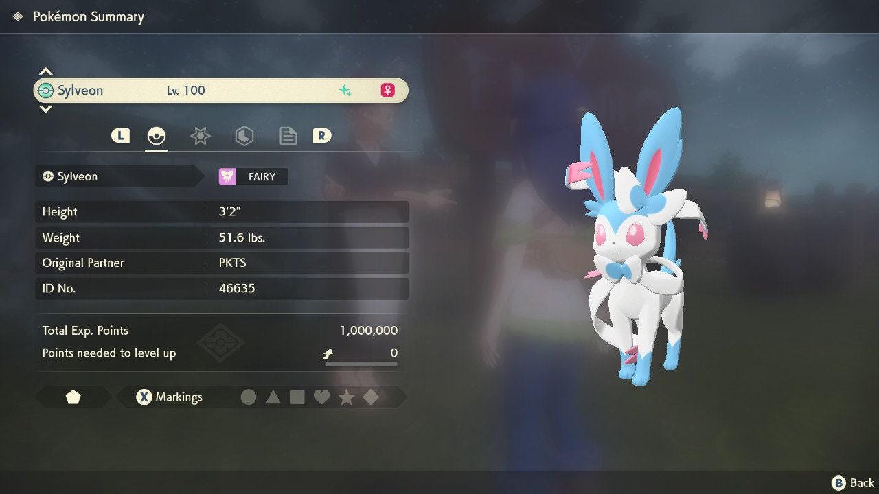 Shiny SYLVEON Pokemon Legends Arceus 6IV Competitive Battle Ready - Pokémon Legends: Arceus digital Pokémon trade image 2