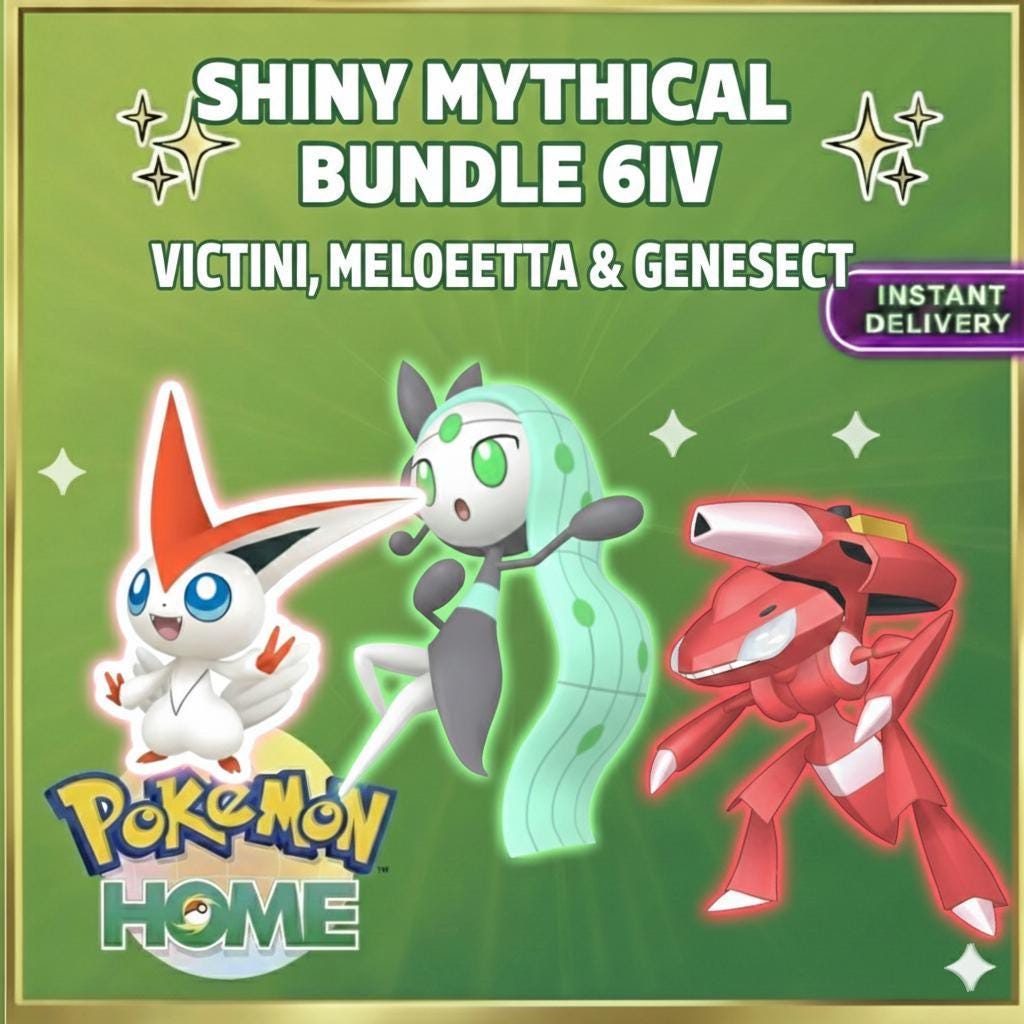 Pokemon HOME Mythical Bundle Set Custom Ot Event Sv Trade FAST DELIVERY Ready - Pokémon Legends: Z-A digital Pokémon trade by