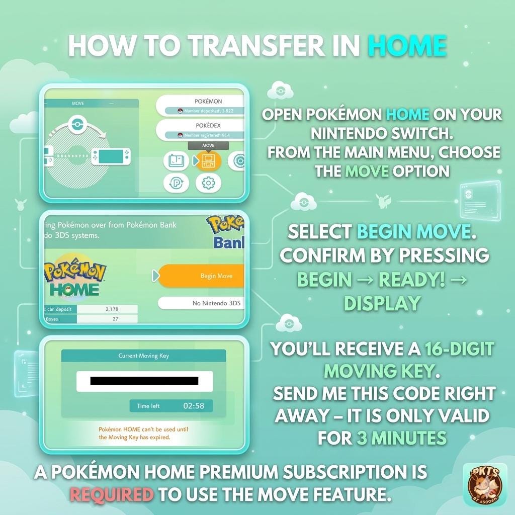 Pokemon HOME Mythical Bundle Set Custom Ot Event Sv Trade FAST DELIVERY Ready – image 2