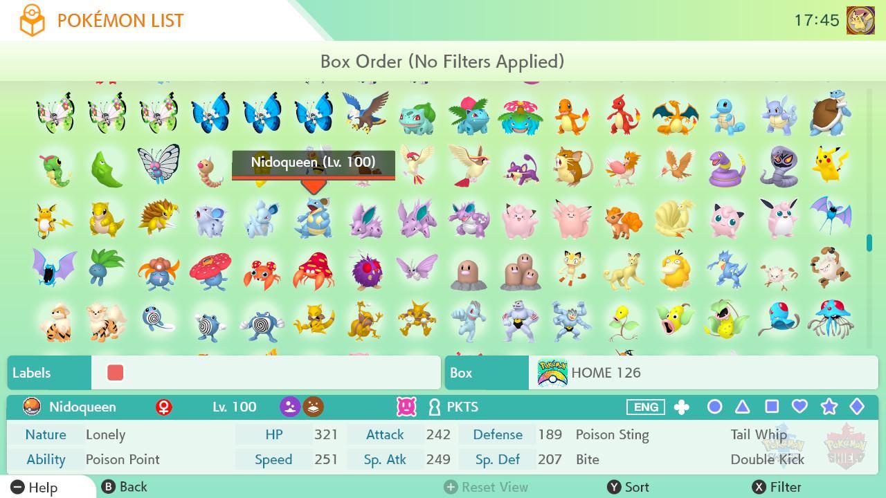 Non-Shiny Living Dex Gen 1-7 Pokemon Home, Complete Pokedex All Forms, Legendaries - Pokémon HOME digital Pokémon trade image