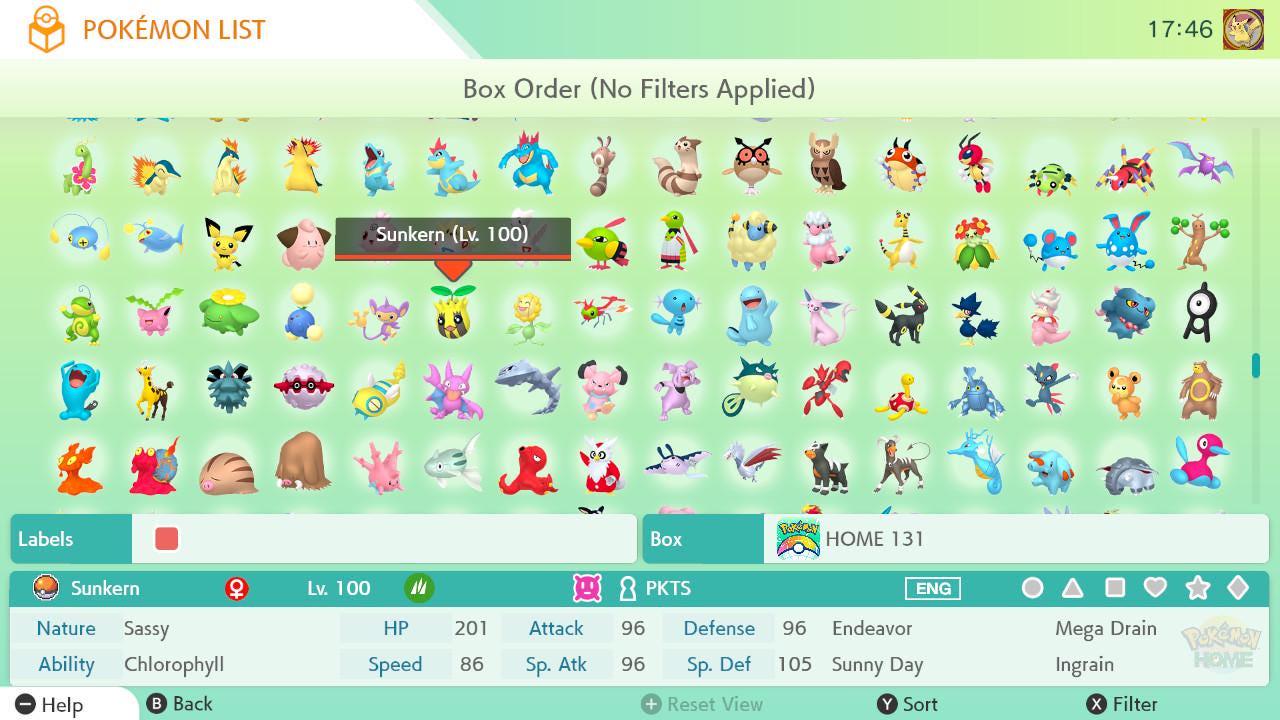 Non-Shiny Living Dex Gen 1-7 Pokemon Home, Complete Pokedex All Forms, Legendaries - Pokémon HOME digital Pokémon trade image