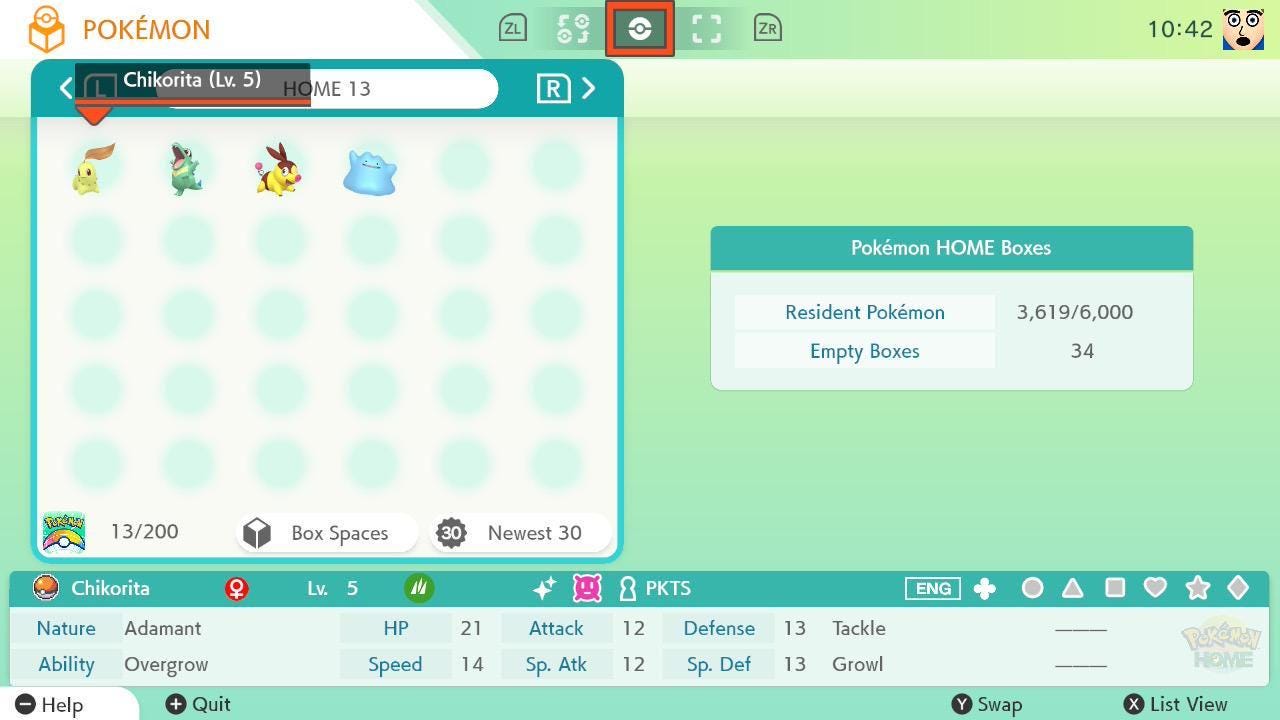 HOME TRANSFER Pokémon Legends Za Shiny Starter Pack + Masuda Ditto Chikorita - Pokémon Legends: Z-A digital Pokémon trade