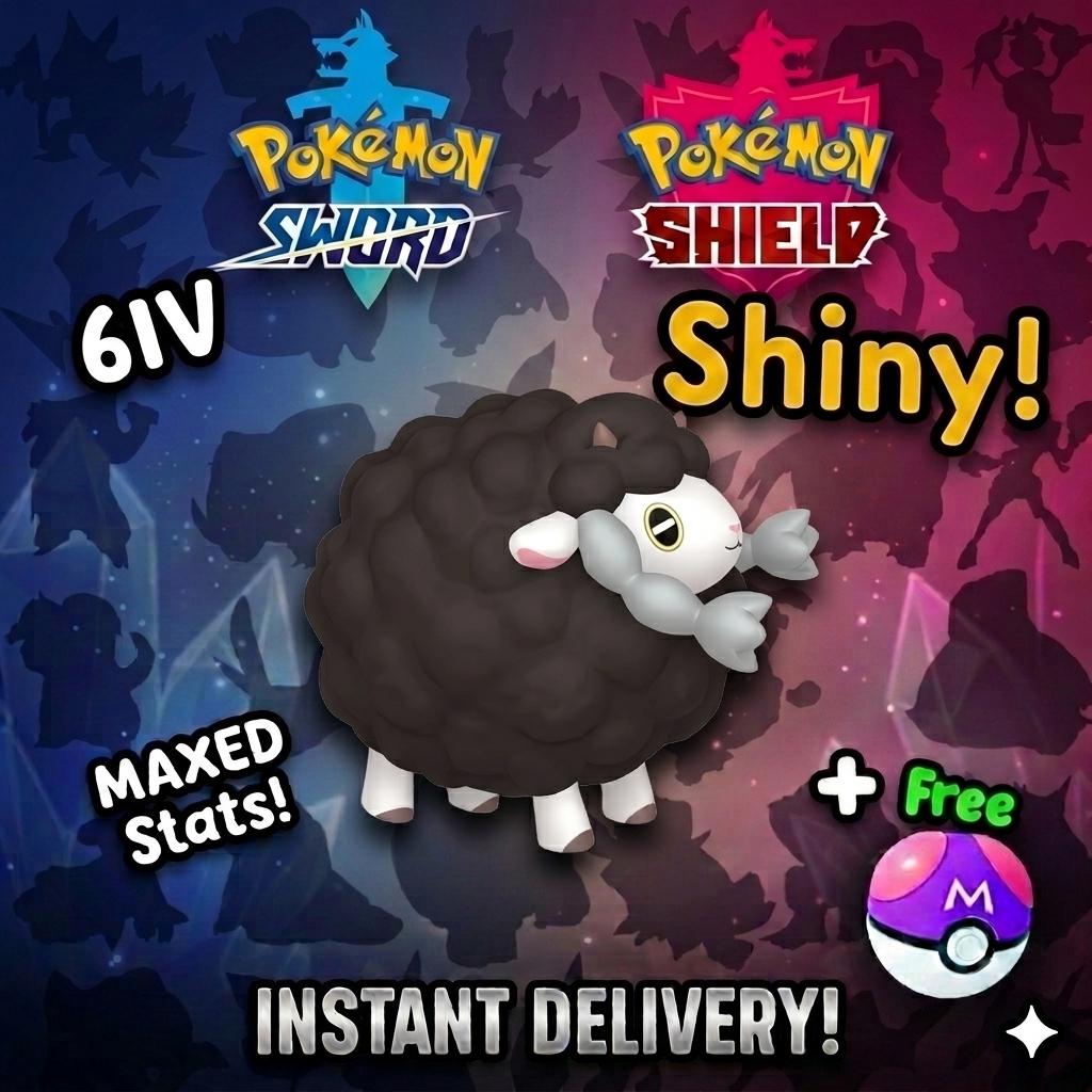 Shiny Wooloo Pokemon Sword Shield 6IV Competitive Battle Ready - Pokémon Sword & Shield digital Pokémon trade by