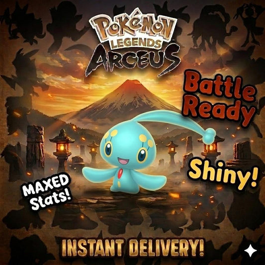 Shiny MANAPHY Pokemon Legends Arceus 6IV Competitive Battle Ready - Pokémon Legends: Arceus digital Pokémon trade by