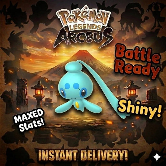 Shiny PHIONE Pokemon Legends Arceus 6IV Competitive Battle Ready - Pokémon Legends: Arceus digital Pokémon trade by