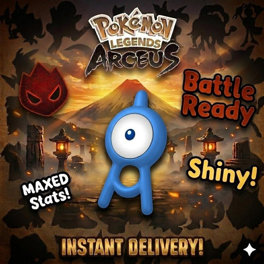 Shiny Alpha Unown Pokemon Legends Arceus 6IV Competitive Battle Ready - Pokémon Legends: Arceus digital Pokémon trade by