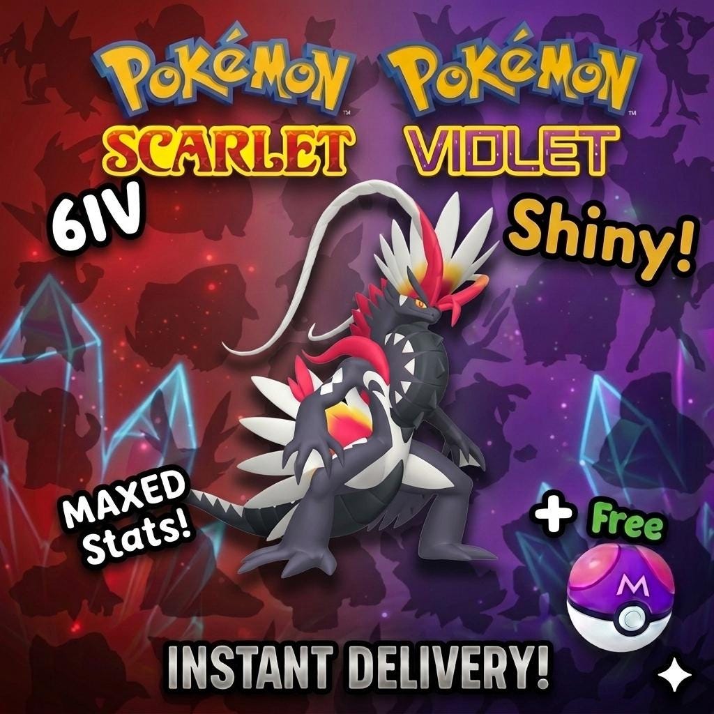 Shiny 6IV Koraidon GameStop Event Pokémon Scarlet Violet Competitive Battle Ready - Pokémon Scarlet & Violet digital Pokémon