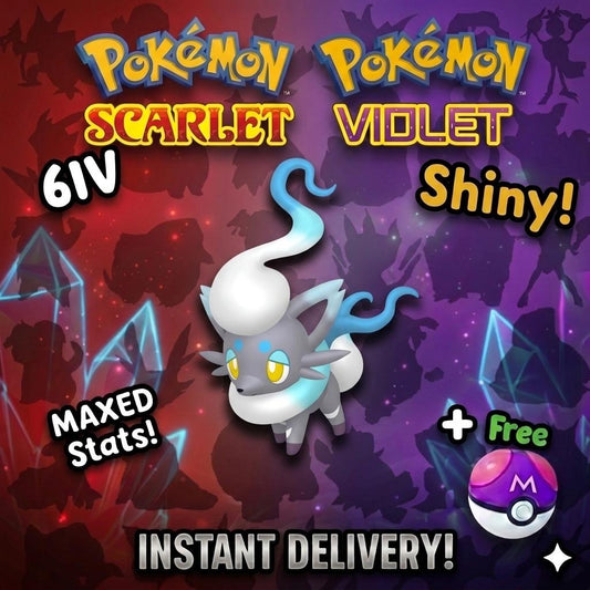 Shiny Hisuian ZORUA Pokémon Scarlet Violet 6IV Competitive Battle Ready - Pokémon Scarlet & Violet digital Pokémon trade by