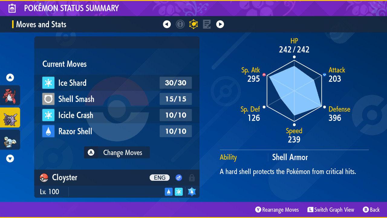 Shiny CLOYSTER Pokémon Scarlet Violet 6IV Competitive Battle Ready – image 2