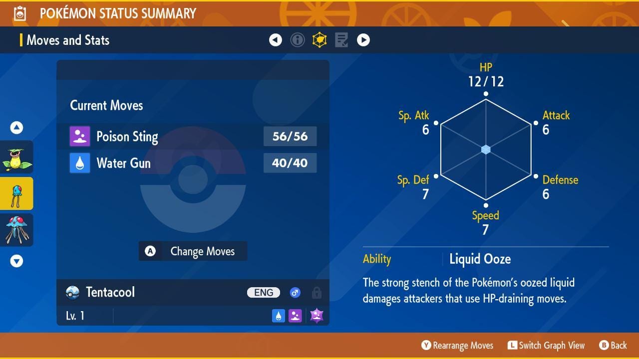 Pokemon Scarlet and Violet Shiny TENTACOOL 6IV Competitive Battle Ready - Pokémon Scarlet & Violet digital Pokémon trade