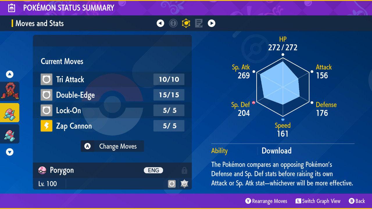 Shiny PORYGON Pokémon Scarlet and Violet 6IV Competitive Battle Ready - Pokémon Scarlet & Violet digital Pokémon trade image