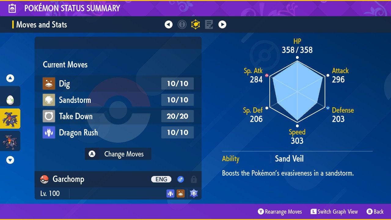 Shiny GARCHOMP Pokémon Scarlet Violet 6IV Competitive Battle Ready - Pokémon Scarlet & Violet digital Pokémon trade image 2