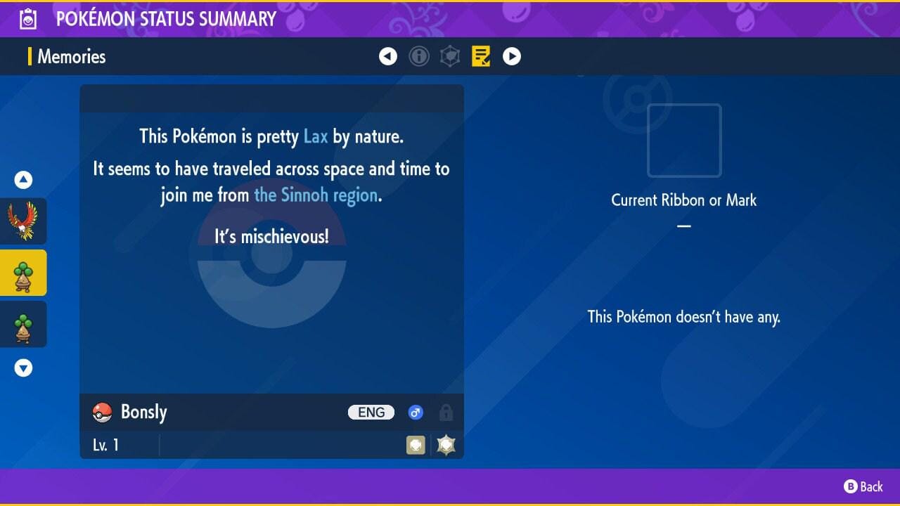 Shiny BONSLY Pokémon Scarlet Violet 6IV Competitive Battle Ready - Pokémon Scarlet & Violet digital Pokémon trade image 3