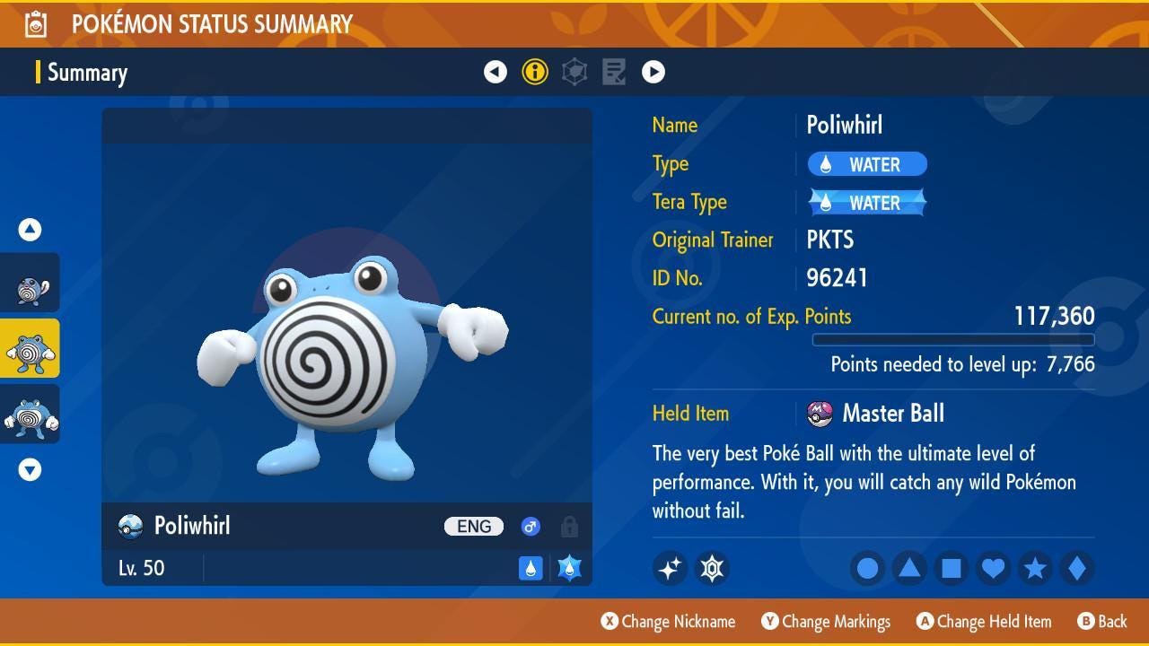 Pokemon Scarlet and Violet Shiny POLIWHIRL 6IV Competitive Battle Ready - Pokémon Scarlet & Violet digital Pokémon trade