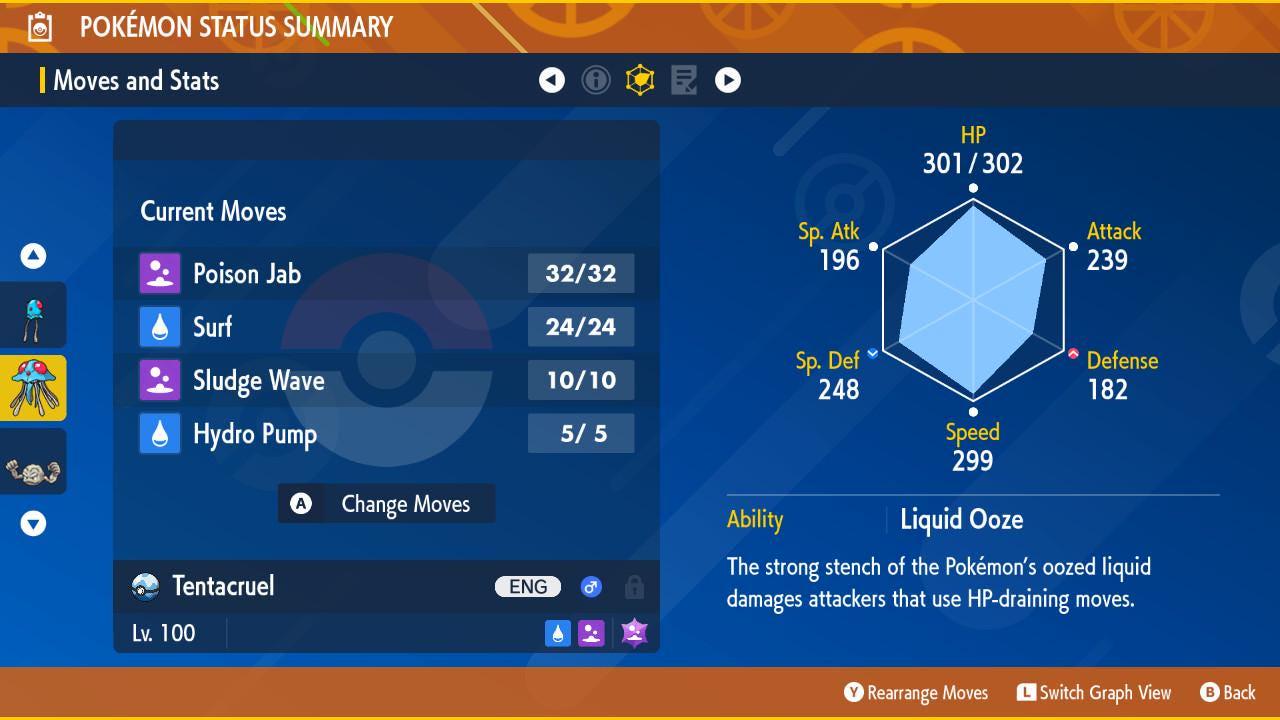 Pokemon Scarlet and Violet Shiny TENTACRUEL 6IV Competitive Battle Ready - Pokémon Scarlet & Violet digital Pokémon trade