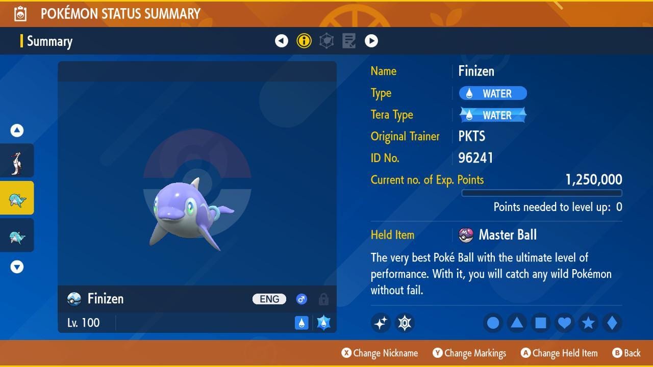 Shiny FINIZEN Pokémon Scarlet Violet 6IV Competitive Battle Ready - Pokémon Scarlet & Violet digital Pokémon trade by