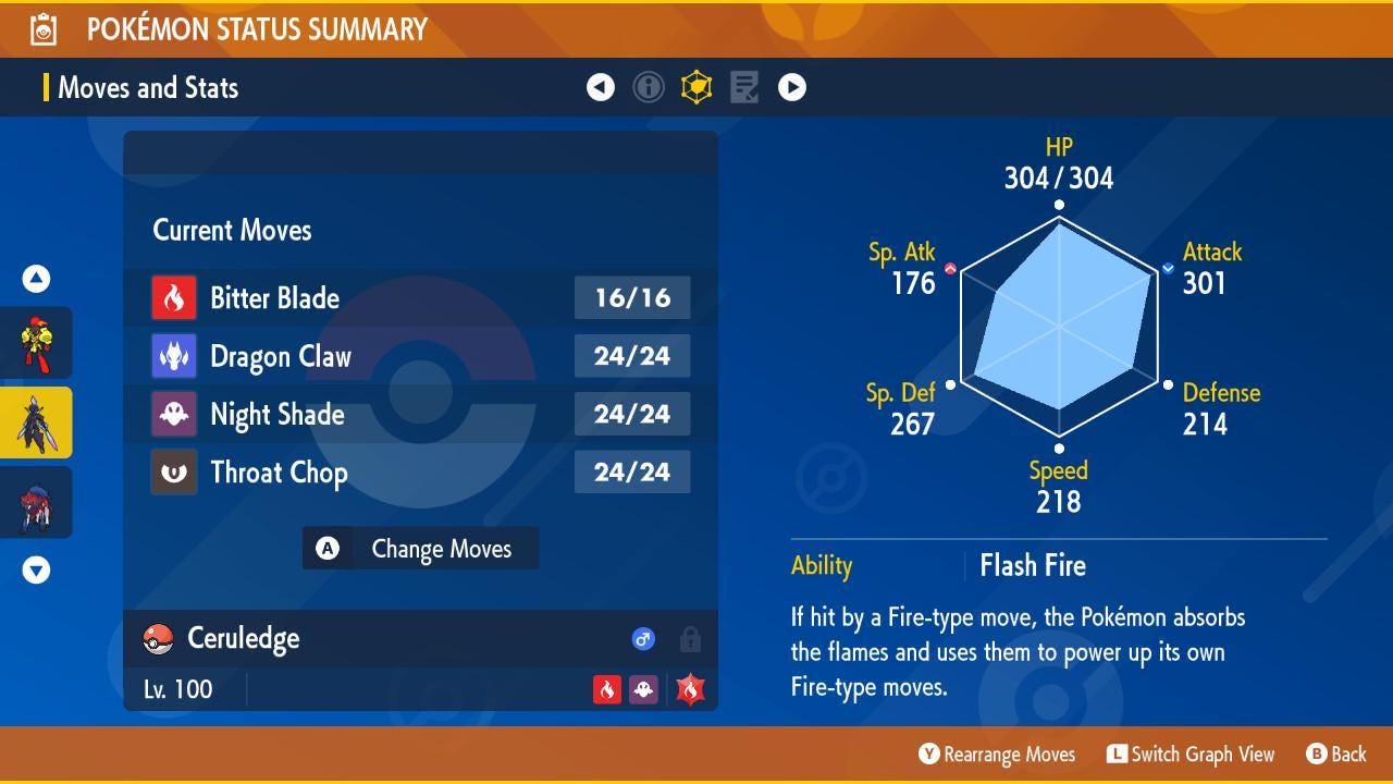 Shiny CERULEDGE Pokémon Scarlet Violet 6IV Competitive Battle Ready - Pokémon Scarlet & Violet digital Pokémon trade image 3