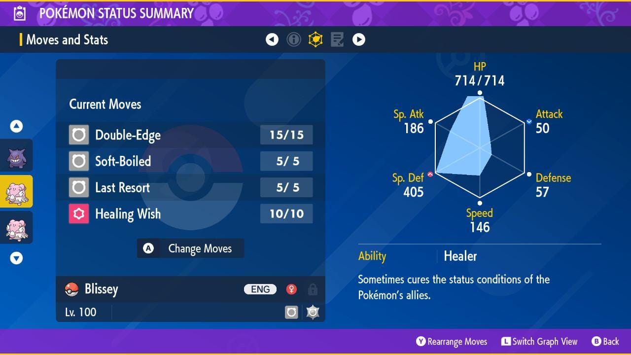 Shiny BLISSEY Pokémon Scarlet Violet 6IV Competitive Battle Ready - Pokémon Scarlet & Violet digital Pokémon trade image 3