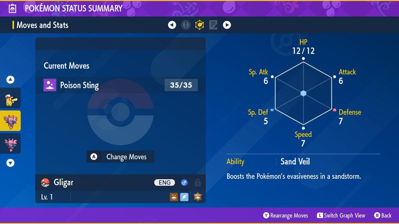 Shiny GLIGAR Pokémon Scarlet Violet 6IV Competitive Battle Ready - Pokémon Scarlet & Violet digital Pokémon trade image 2
