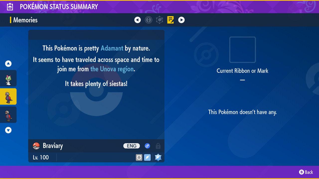 Shiny BRAVIARY Pokémon Scarlet Violet 6IV Competitive Battle Ready - Pokémon Scarlet & Violet digital Pokémon trade image 3