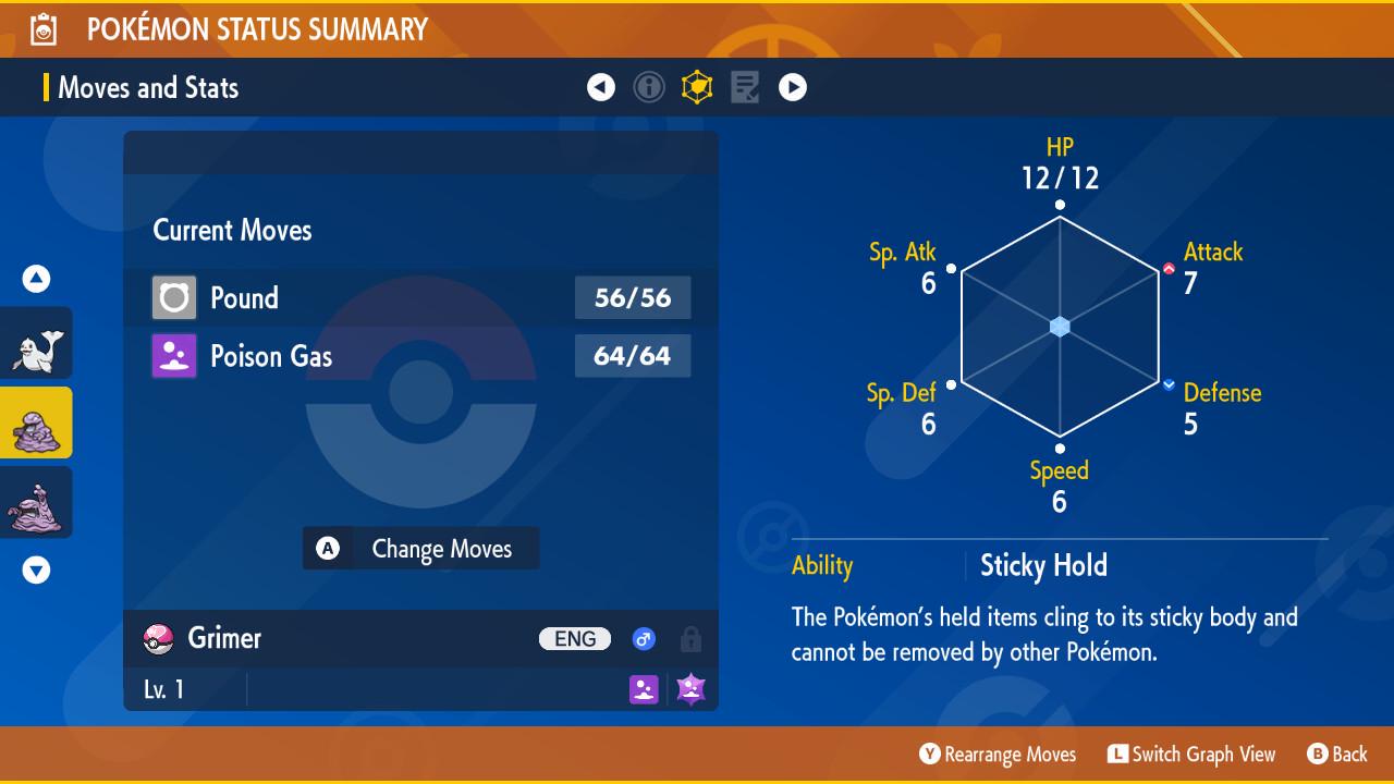 Pokemon Scarlet and Violet Shiny GRIMER 6IV Competitive Battle Ready - Pokémon Scarlet & Violet digital Pokémon trade image 3