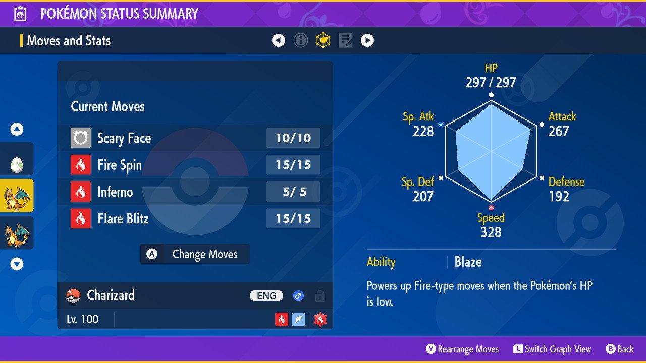 Shiny CHARIZARD Pokémon Scarlet Violet 6IV Competitive Battle Ready - Pokémon Scarlet & Violet digital Pokémon trade image 3
