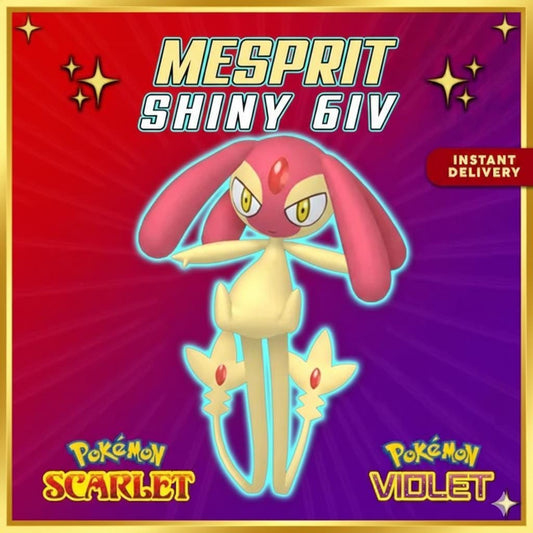 Shiny MESPRIT Pokémon Scarlet and Violet Legendary Pokemon Competitive Battle - Pokémon Scarlet & Violet digital Pokémon