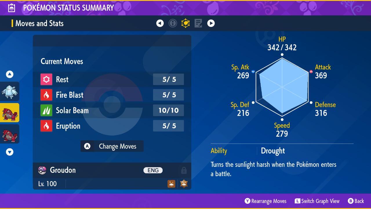 Shiny GROUDON Pokémon Scarlet Violet 6IV Competitive Battle Ready - Pokémon Scarlet & Violet digital Pokémon trade image 3