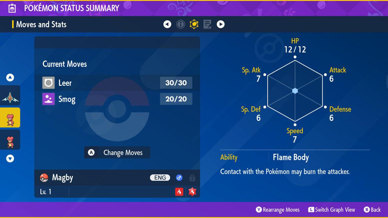 Shiny MAGBY Pokémon Scarlet and Violet 6IV Competitive Battle Ready - Pokémon Scarlet & Violet digital Pokémon trade image 2
