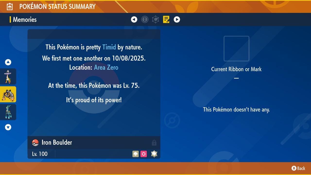 Non Shiny IRON BOULDER Ev Trained Scarlet Violet Pokémon Battle Ready Competitive - Pokémon Scarlet & Violet digital Pokémon