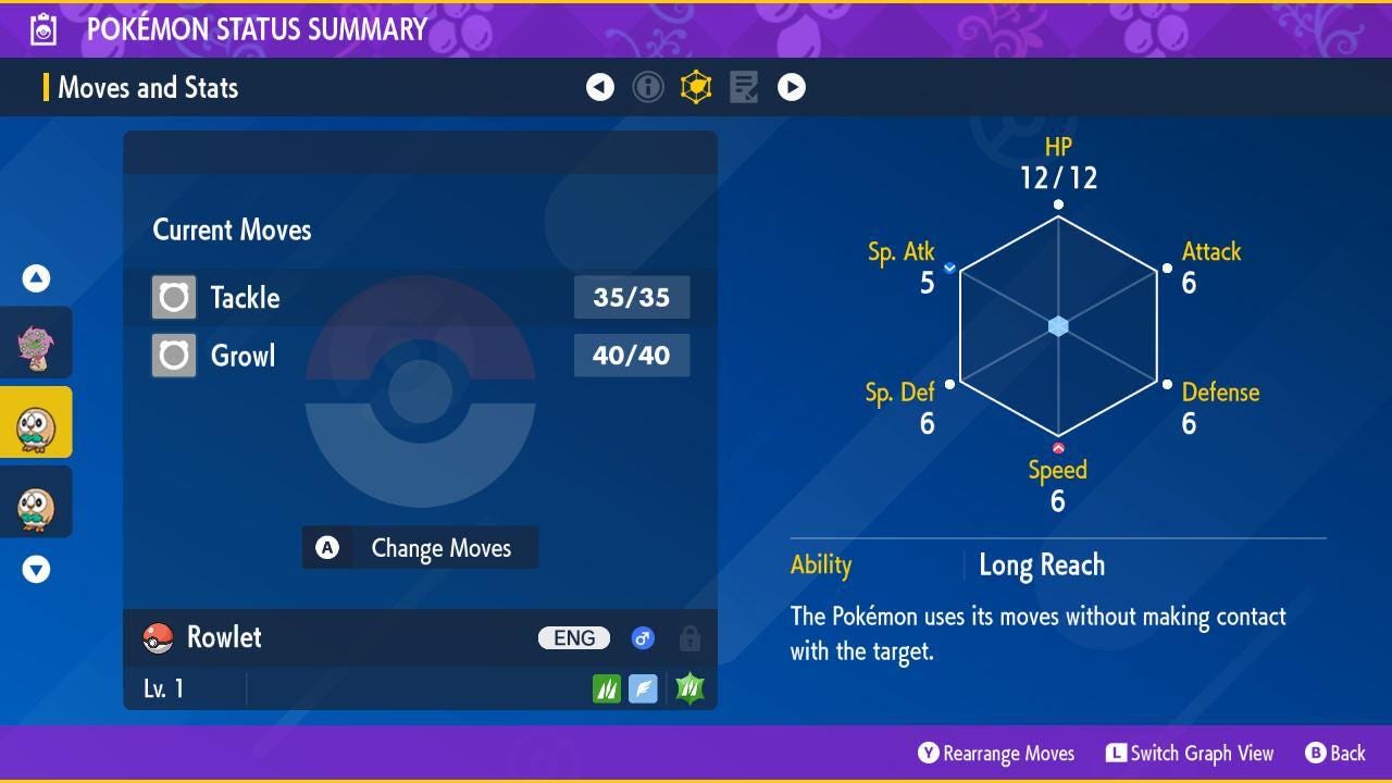 Shiny ROWLET Pokémon Scarlet and Violet 6IV Competitive Battle Ready - Pokémon Scarlet & Violet digital Pokémon trade image 2
