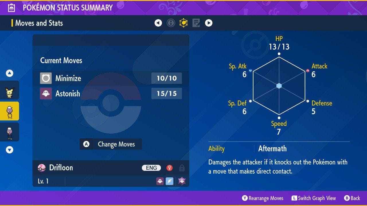 Shiny DRIFLOON Pokémon Scarlet Violet 6IV Competitive Battle Ready - Pokémon Scarlet & Violet digital Pokémon trade image 2