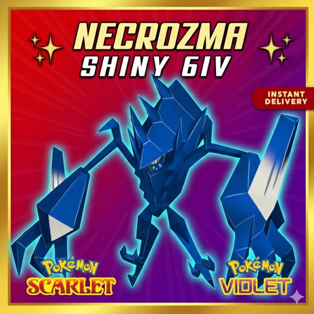 Shiny NECROZMA Pokémon Scarlet and Violet 6IV Competitive Battle Ready - Pokémon Scarlet & Violet digital Pokémon trade by