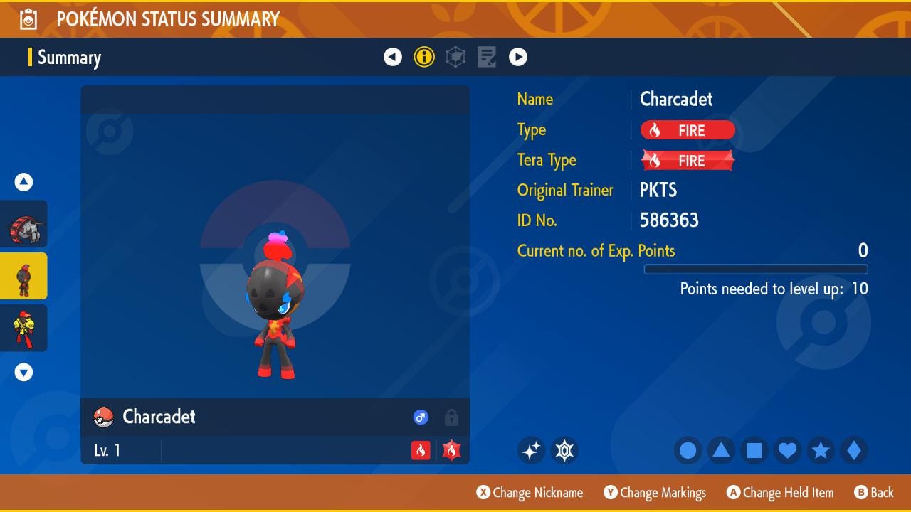 Shiny CHARCADET Pokémon Scarlet Violet 6IV Competitive Battle Ready – image 2