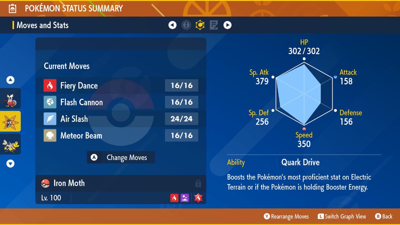 SHINY 6iv IRON MOTH Pokémon Scarlet and Violet 6IV Competitive Battle Ready - Pokémon Scarlet & Violet digital Pokémon trade