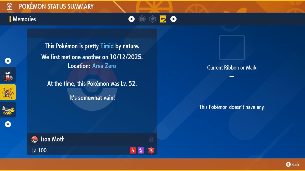 SHINY 6iv IRON MOTH Pokémon Scarlet and Violet 6IV Competitive Battle Ready - Pokémon Scarlet & Violet digital Pokémon trade