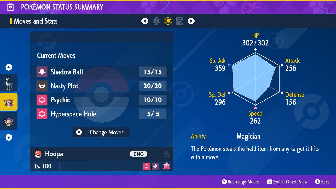 Non Shiny 6IV HOOPA Pokémon Scarlet and Violet 6IV Pokemon Non Competitive Battle Ready EVs – image 3