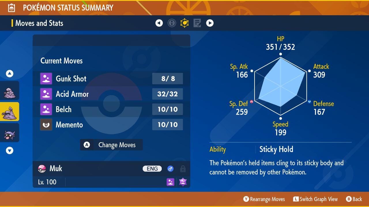 Pokemon Scarlet and Violet Shiny MUK 6IV Competitive Battle Ready - Pokémon Scarlet & Violet digital Pokémon trade image 3