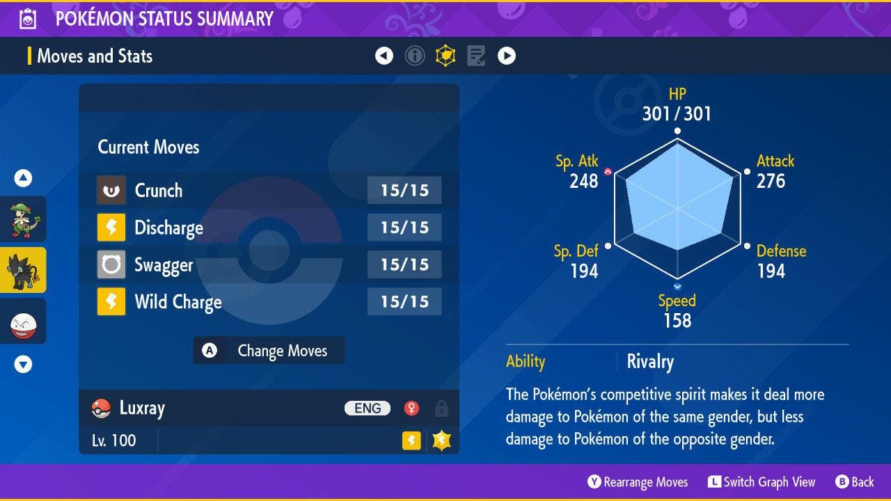 Shiny LUXRAY Pokémon Scarlet Violet 6IV Competitive Battle Ready - Pokémon Scarlet & Violet digital Pokémon trade image 2